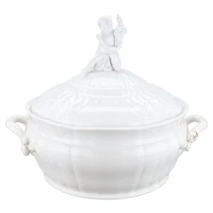 Ragout / Terrine Rarität KPM Berlin Rocaille I.Wahl altweiß - Bild 1 von 1