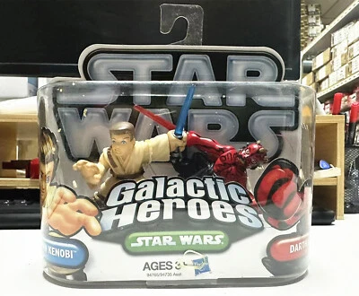 Star Wars Galactic Heroes Obi Wan And Darth Maul New In Box 2009 - Image 1 of 3