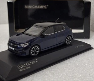 Opel Corsa E 2019 Blue Met 1:43 Minichamps 410049000 SUPER RARE!! 1 of 250 PCS - Picture 1 of 15