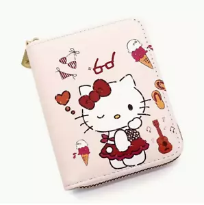 sanrio hello kitty wallet cute summer theme gift idea pink new - Picture 1 of 3