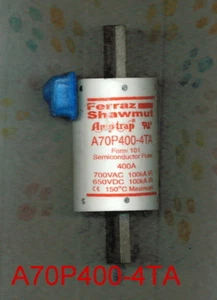 NUOVO FUSIBILE GOULD SHAWMUT A70P500-4TA A70P500 500 Amp 700 VOLT (NUOVO CON SCATOLA) - Foto 1 di 3