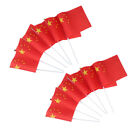  Chinese Little Red Flag Polyester Handheld National Stick Flags Pennant