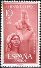Fernando Poo Colonial Islands Tribal Woman stamp 1959 MLH