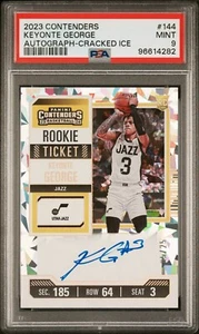2023-24 Contenders - Keyonte George - Autograph #144 Cracked Ice /25 PSA9 - Bild 1 von 2