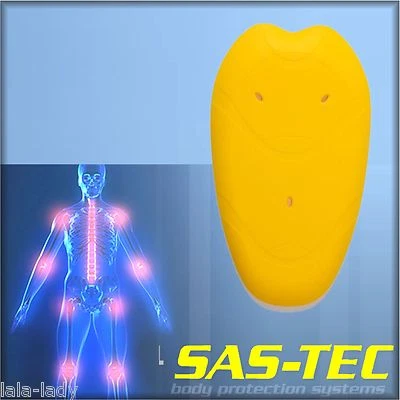 SAS-TEC viscoelastischer Rückenprotektor SCL-S gelb Motorradjacke 32cm Protektor - Bild 1 von 2
