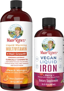Maryruth'S Maryruth'S Liquid Morning Multivitamin +Hair Growth (Peach Mango, 30O - Picture 1 of 12