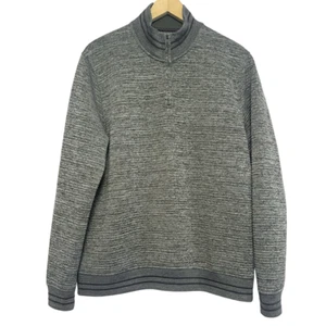 Suéter Ted Baker London Para Hombre Talla 2XL Horizontal Acolchado 1/4 Cremallera Pullover Gris - Imagen 1 de 14
