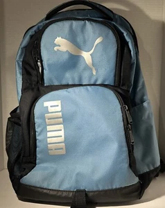Puma PLUS Zaino Multitasche Blu/Nero Imbottito Laptop Tasca Borraccia - Foto 1 di 11