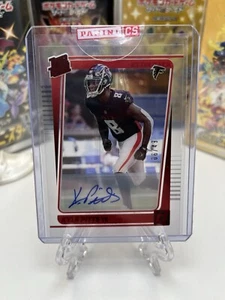 Kyle Pitts 2021-22 Panini Clearly Donruss Red #61 Auto Rookie /49 Falcons - Picture 1 of 2