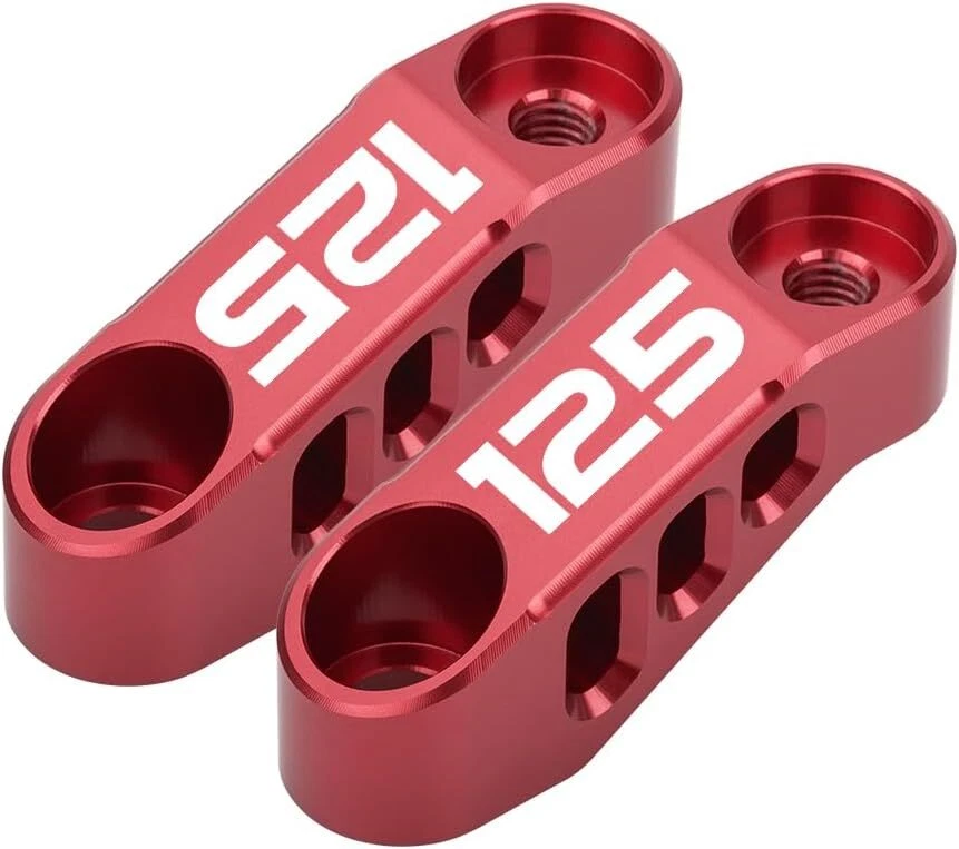 Soportes extensores de espejo de motocicleta para accesorios CNC Monkey 125 2018-2025 Foto 1 de 1