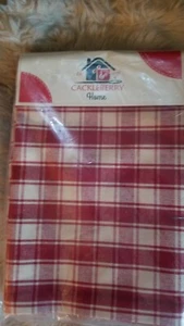 Cackleberry Home Red and Cream French Check 22" Square Pillow Covers s/2 - Picture 1 of 2
