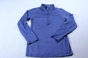 Kuhl Sweater Boys Small 7-8 Blue 1/4 Zip Thumbholes Lightweight Hiking Outdoors - Picture 1 of 7
