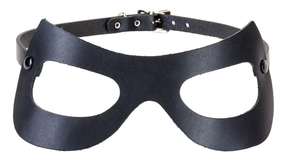 Leather Super Hero Sexy Eye Mask Venetian Masquerade Costume Halloween Buckle S2 - Image 1 of 1