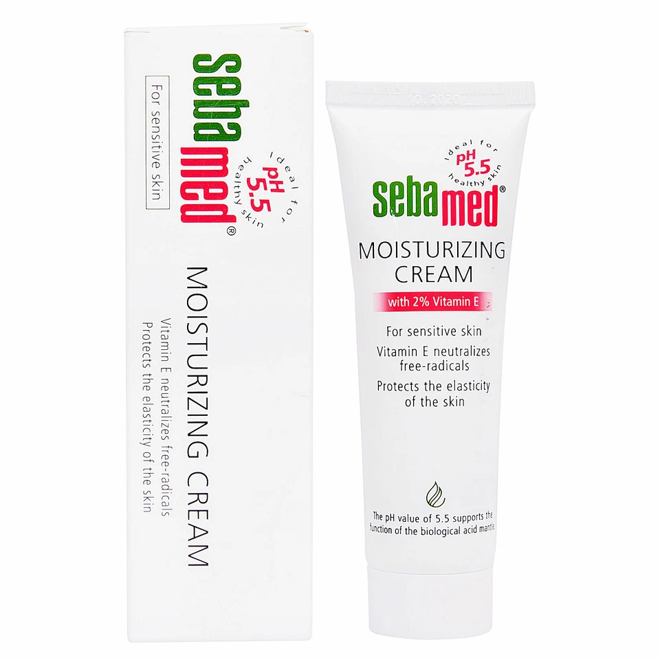 Crema Hidratante Sebamed (50 ml / 1,69 oz) Para Piel Sensible con Vitamina E  Foto 1 de 4