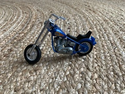 Matchbox Harley Davidson Chopper 1993 Blau Blue Vintage Loose - Bild 1 von 4