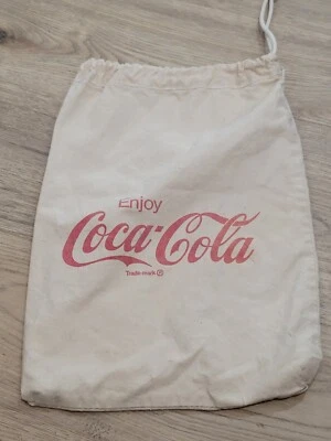 Bolso con cordón de lona Enjoy de colección publicidad de Coca Cola 17x12 Foto 1 de 4