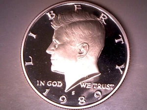 1989 S ** PP ** KENNEDY HALF DOLLAR ** KOSTENLOSER VERSAND ** - Bild 1 von 2