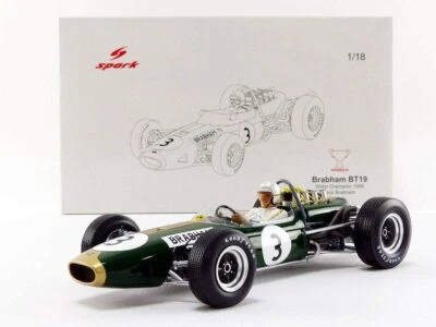 Brabham F1 BT19 Campeón Mundial Jack Brabham 1966 - Spark 1/18 - Image 1 of 4