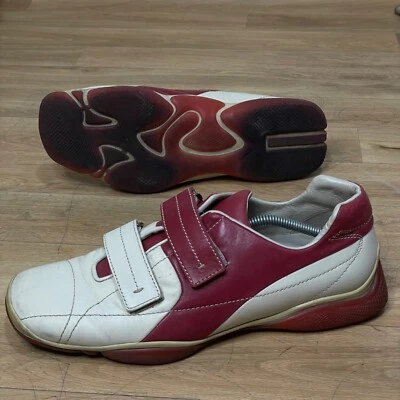 PRADA Linea Rossa Zapatos Tenis de Cuero Parte Superior Baja Hecho en Italia Para hombres Talla 9US 43EU Foto 1 de 4