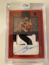 2022-23 Panini One And One Basketball Shaedon Sharpe 32/35 Rookie Patch Auto