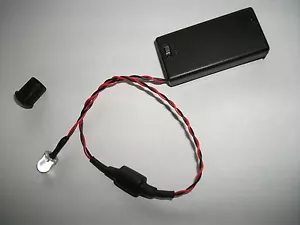 BATTERY POWERED FLASHING WHITE LED (10mm) . CHOOSE YOUR FLASH INTERVAL - Picture 1 of 1