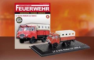 Camion Pompieri LF 8 STA ROBUR LO 1800-A  Feuerwehr Bomberos DIE CAST 1:72 - Foto 1 di 1