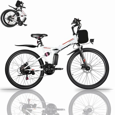 Bicicleta elétrica 500W 48V🔋Folding e Bike, 20MPH para adultos 26"" mountain bike com LCD - Imagem 1 de 4
