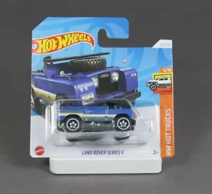Hot Wheels Hot Trucks 2024 Land Rover Series II Blue HTD41 1/64 - Picture 1 of 1
