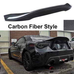 Rear Trunk Spoiler Fits 2013-2020 Subaru BRZ Scion FRS Toyota GT86 Carbon Style - Picture 1 of 12