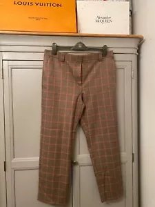 Pantaloni M&S The Freya tartan taglia 16 corti rilassati dritti a quadri Marks Spencer - Foto 1 di 7