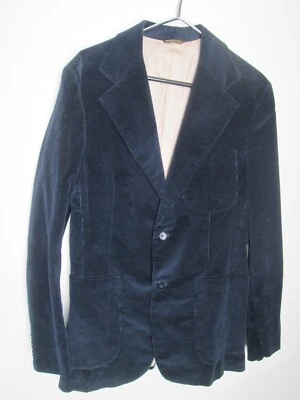 Chaqueta deportiva vintage años 70 Levi Wildfire Panatela azul marino pana 40L Foto 1 de 4