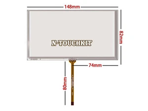 6,2 Zoll Touchscreen Panel 148x82mm für externes LCD Panel A061VW01 A061FW01 V0 - Bild 1 von 2