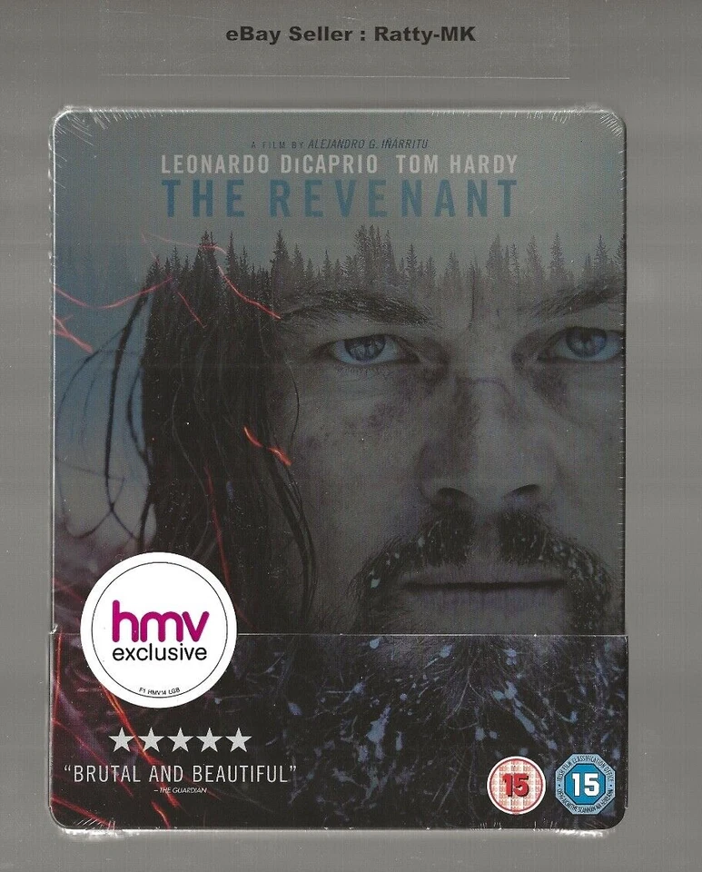 THE REVENANT (HMV) - UK EXCLUSIVE BLU RAY STEELBOOK - NEW & SEALED - Image 1 of 3