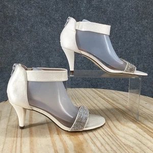 Style & Co Dress Sandals Womens 6.5 M Phillys Ankle Strap Beige Stiletto NEW - Picture 1 of 19