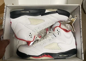 Talla 7 (GS) - Jordan 5 Retro 2020 Mid Fire Red CAJA ORIGINAL SUPER LIMPIA - Imagen 1 de 9