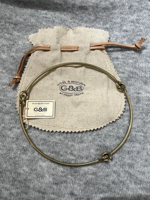 Collar de latón entrelazado Giles and Brother Foto 1 de 4