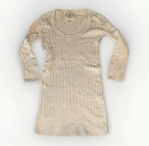 Between Me & You Y2K Vintage 2000s Women's 1/2 Sleeve Rare FITTED HTF Sweater, S - Picture 1 of 5