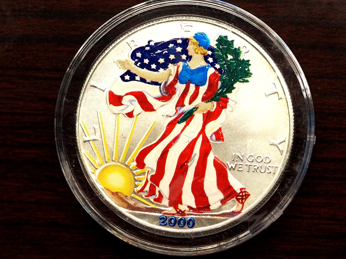 Colorized Silver Eagle | eBay