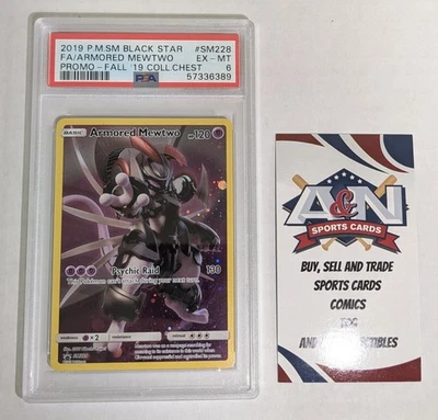 Pokemon Armored Mewtwo Promo #SM228- PSA 6 - Image 1 of 3