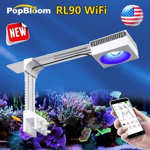 PopBloom RL90 Full Spectrum LED Aquarium Reef Light 24" Saltwater Coral SPS LPS - Picture 1 of 11
