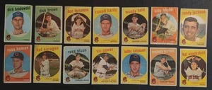 1959 Topps Cleveland Indians Topps Baseball 14 Karten Lot schlechter Zustand - Bild 1 von 6