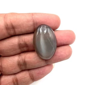 Piedra lunar gris natural cabujón ovalado piedra preciosa suelta 20,50*32 mm 34 CT - Imagen 1 de 5