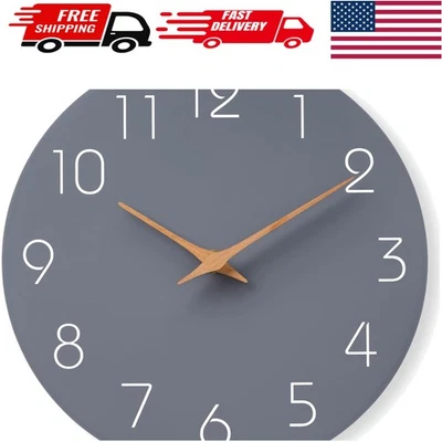 Reloj de pared silencioso de 10 pulgadas a batería - Ideal para cocina y sala de estar Foto 1 de 4