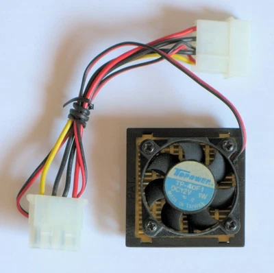 Socket 3 CPU Cooler for 486 DX and SX CPU's, Intel, Cyrix, AMD, IBM, etc. - Image 1 of 2