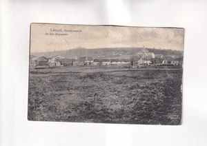 F5871) Postal, LANCON - Casas iglesia en las ARGONNAS 1916 correo de campaña - Imagen 1 de 2