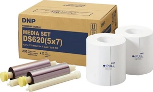 DNP Mediaset DS 620 5x7 inch Fotopapier 13x18cm Für DNP Drucker FotoDruckPapier - Picture 1 of 3