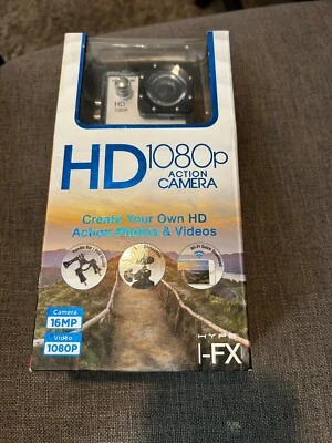 Hype I-FX HD 1080p Action Camera - 16 Megapixels- 140 Degrees Wide- WIFI- NEW - Image 1 of 4