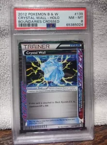 Crystal Wall PSA 8 Pokemon Black & White Boundaries Crossed #139/149 Ace Spec - Picture 1 of 2