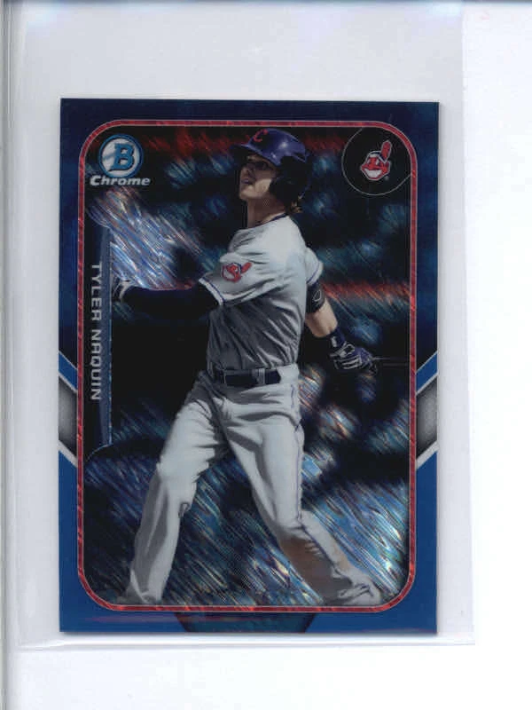 TYLER NAQUIN 2015 BOWMAN CHROME #FFM-TN MINI BLUE SHIMMER REFRACTOR #/150 AJ6805 - Image 1 of 1