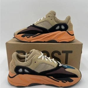 (GW0296)adidas Yeezy Boost 700 Orange Grey Reflective Underlay Pumpkin Men's